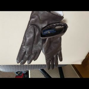 Brooks Brothers silky brown Leather Gloves NWTs w proof of purchase size 6.5
